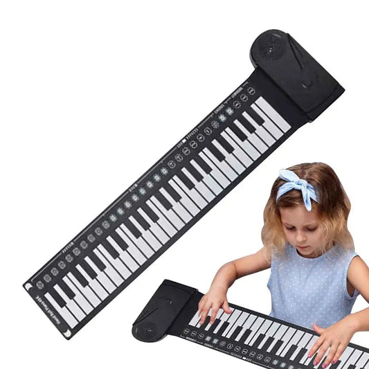 Flexible Roll Up Educational Electronic Digital Piano Keyboard